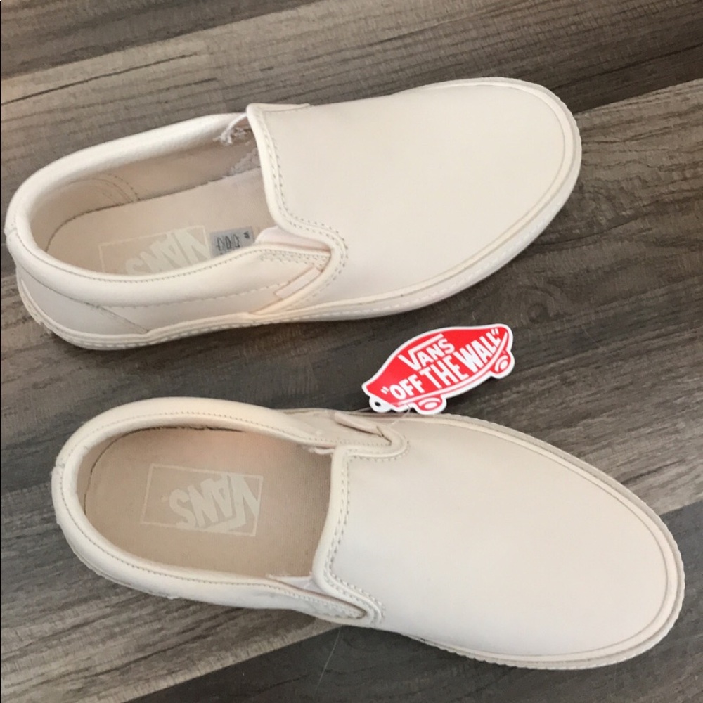 Brand New Beige Slip-On Vans
